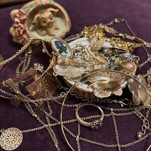 Elegant Gold Fairycore Jewelry Set